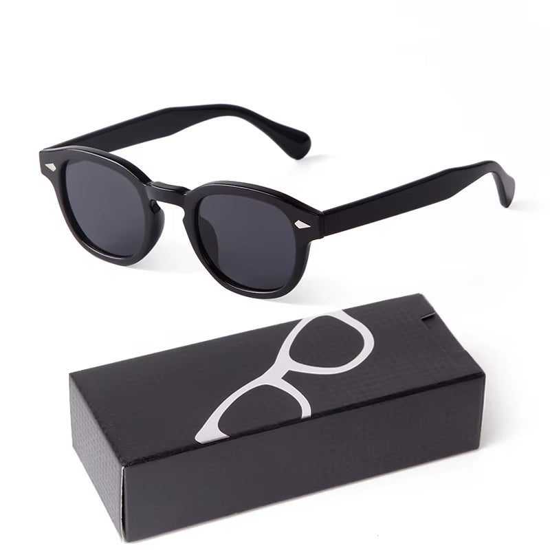 Fashion Gradient Blue Small round Sunglasses for Women Men Brand Designer Vintage Tortoise Square Sun Glasses Lunettes De Soleil